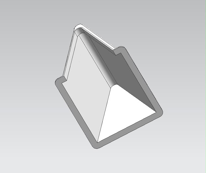 3D mold drawing of the one-piece A-frame Chicken's Shack coop